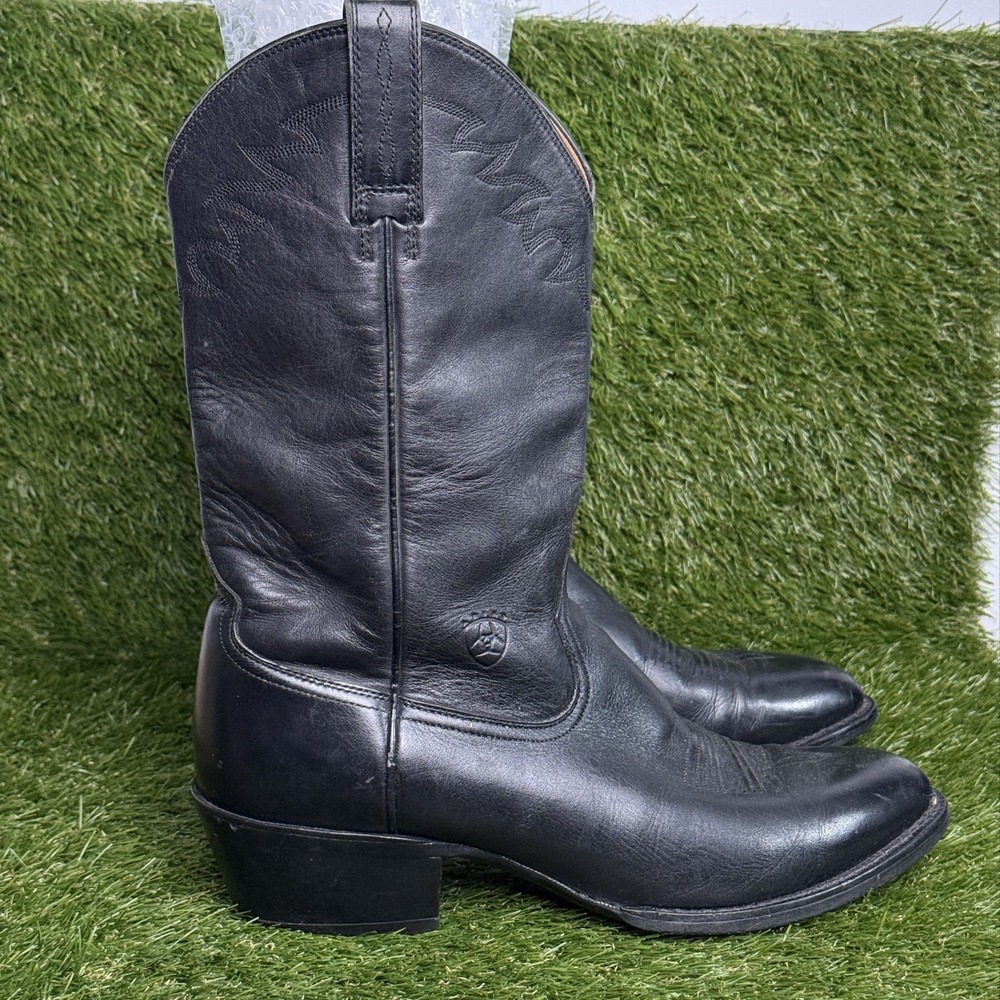 ARIAT Sedona Black Cowhide Leather Almond Toe Cowboy Work Boots 34601 Mens 11.5D